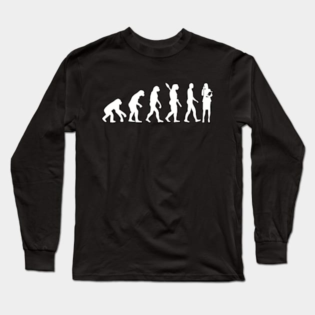 Secretary evolution Long Sleeve T-Shirt by Designzz